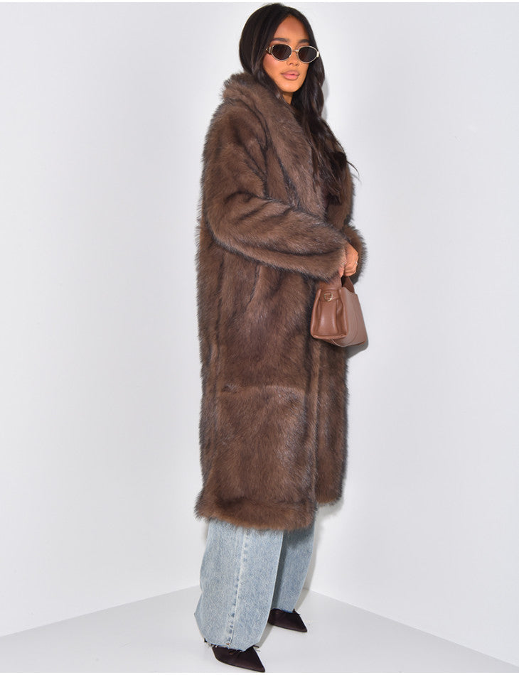 Amera™ | Long Fur Coat - Amera