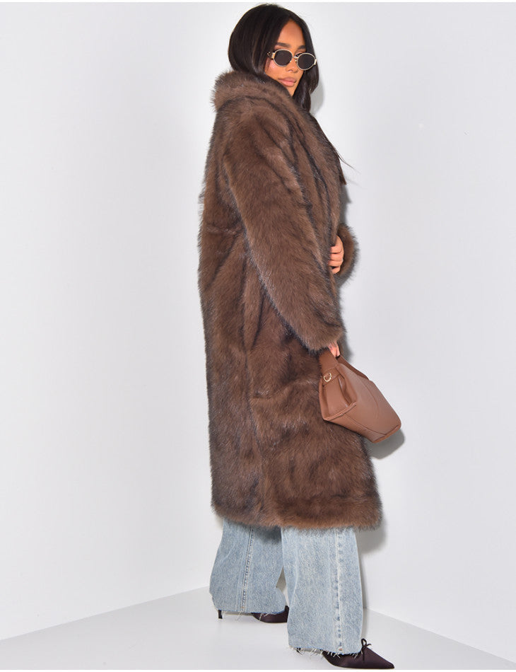 Amera™ | Long Fur Coat - Amera