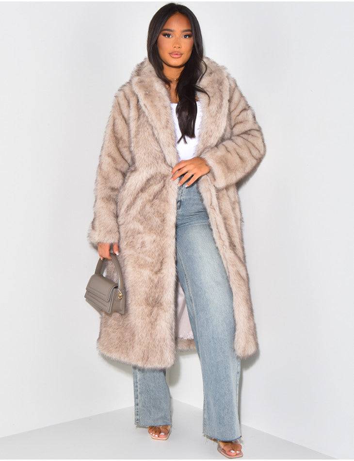 Amera™ | Long Fur Coat - Amera