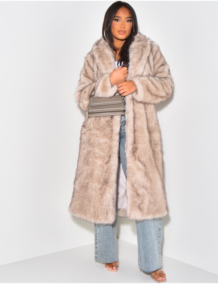 Amera™ | Long Fur Coat - Amera